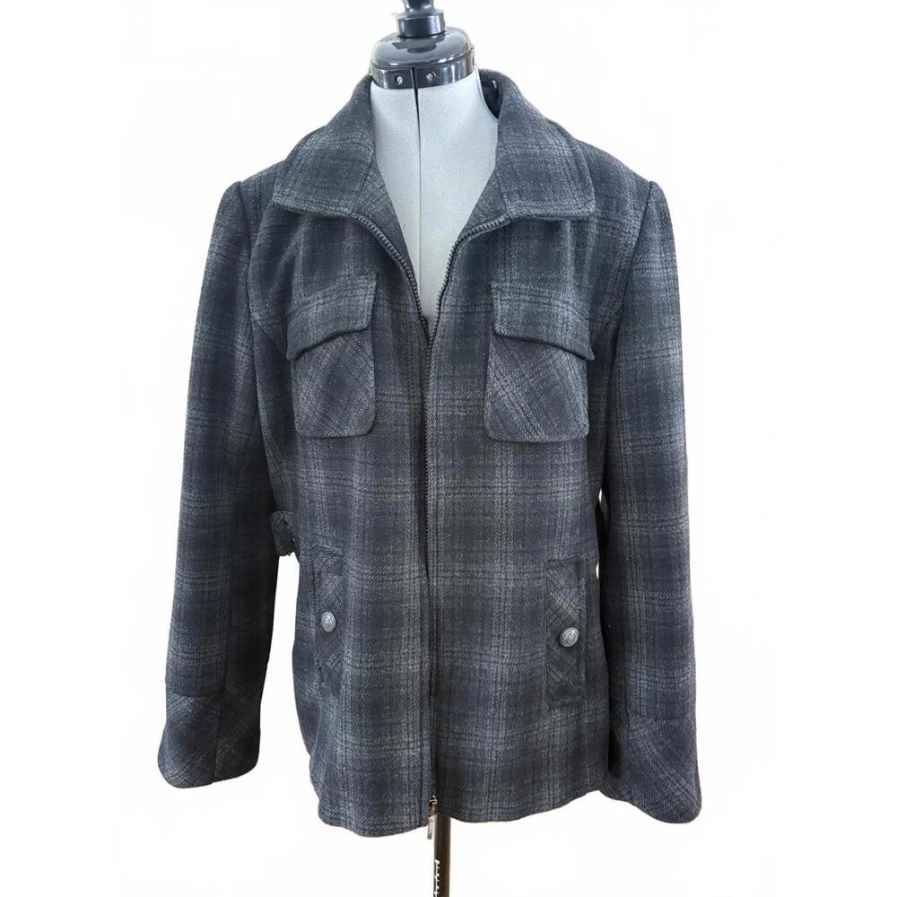 Vintage giacca Gallery Company Wool Blend Tartan Plaid Jacket